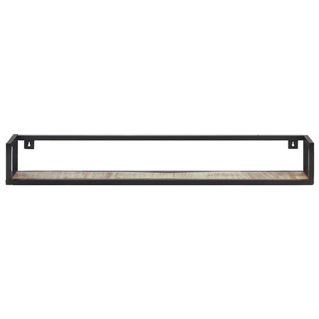 Vidaxl wandschappen 2 st 120 cm massief gerecycled hout