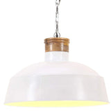 Vidaxl Hanging Lamp Industrial E27 58 cm hvid
