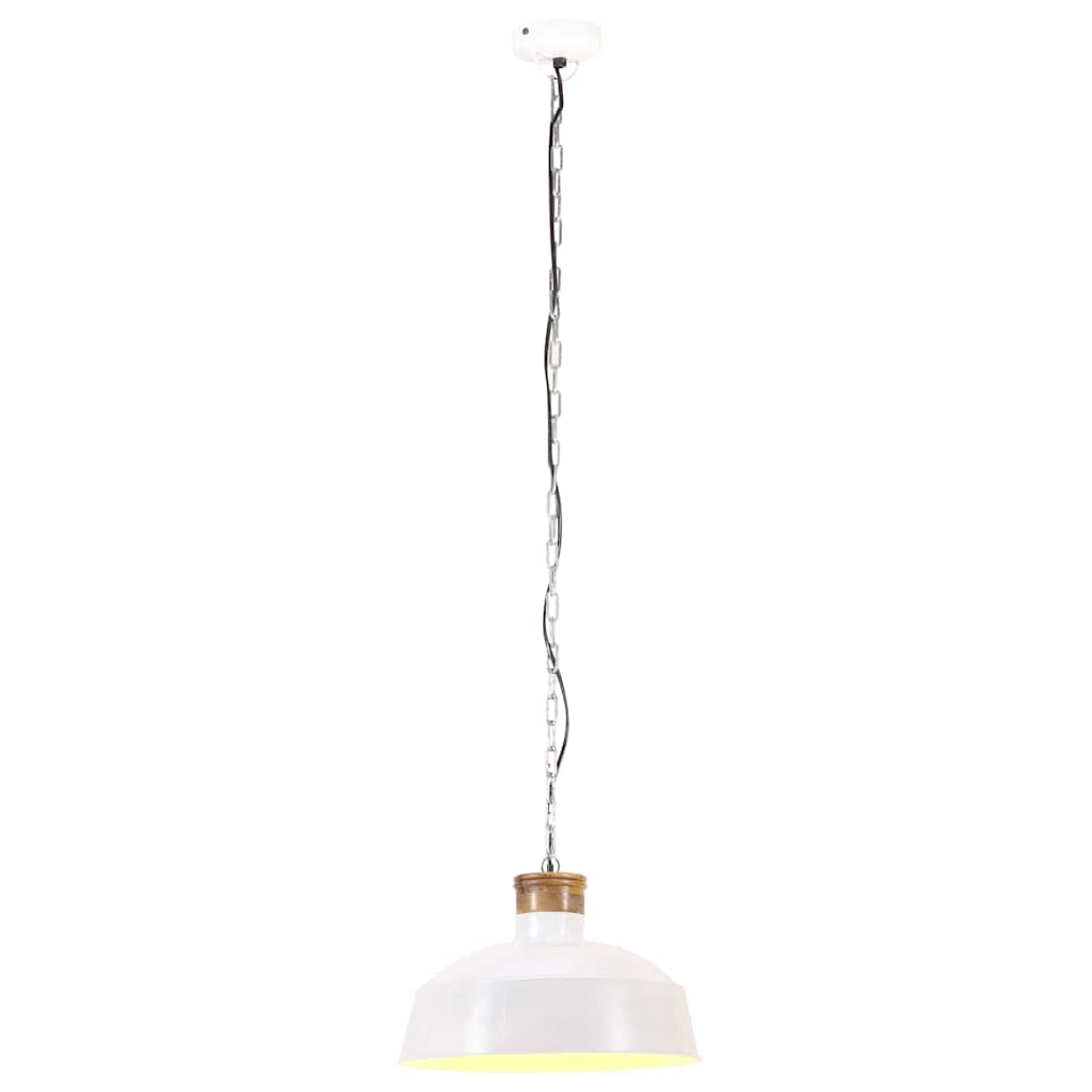 Vidaxl Hanging Lamp Industrial E27 58 cm hvid