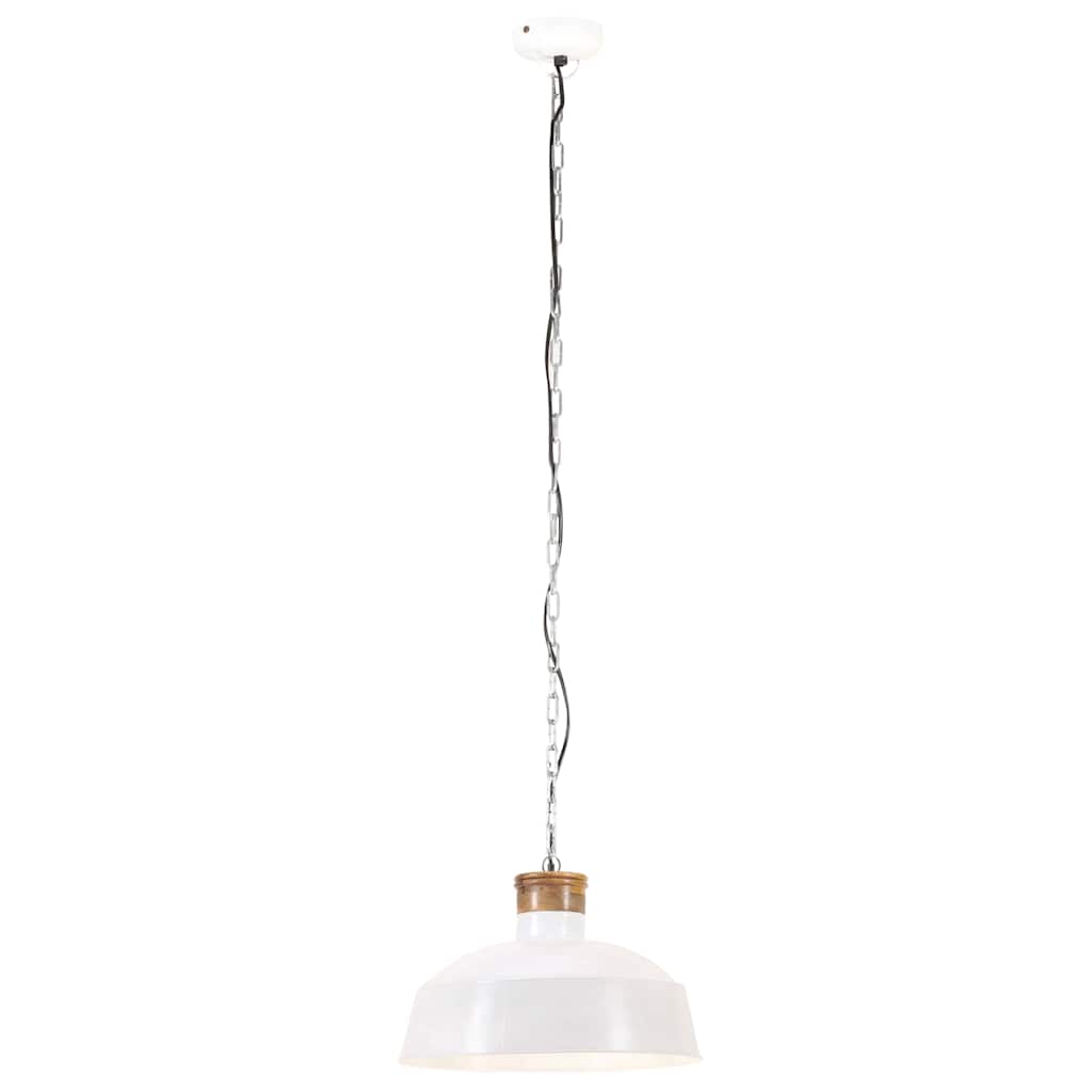 Vidaxl Hanging Lamp Industrial E27 58 cm hvid