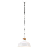Vidaxl hængende lampe Industriel E27 42 cm hvid