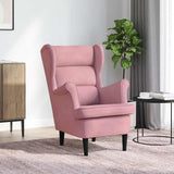 Vidaxl fauteuil fluweel roze