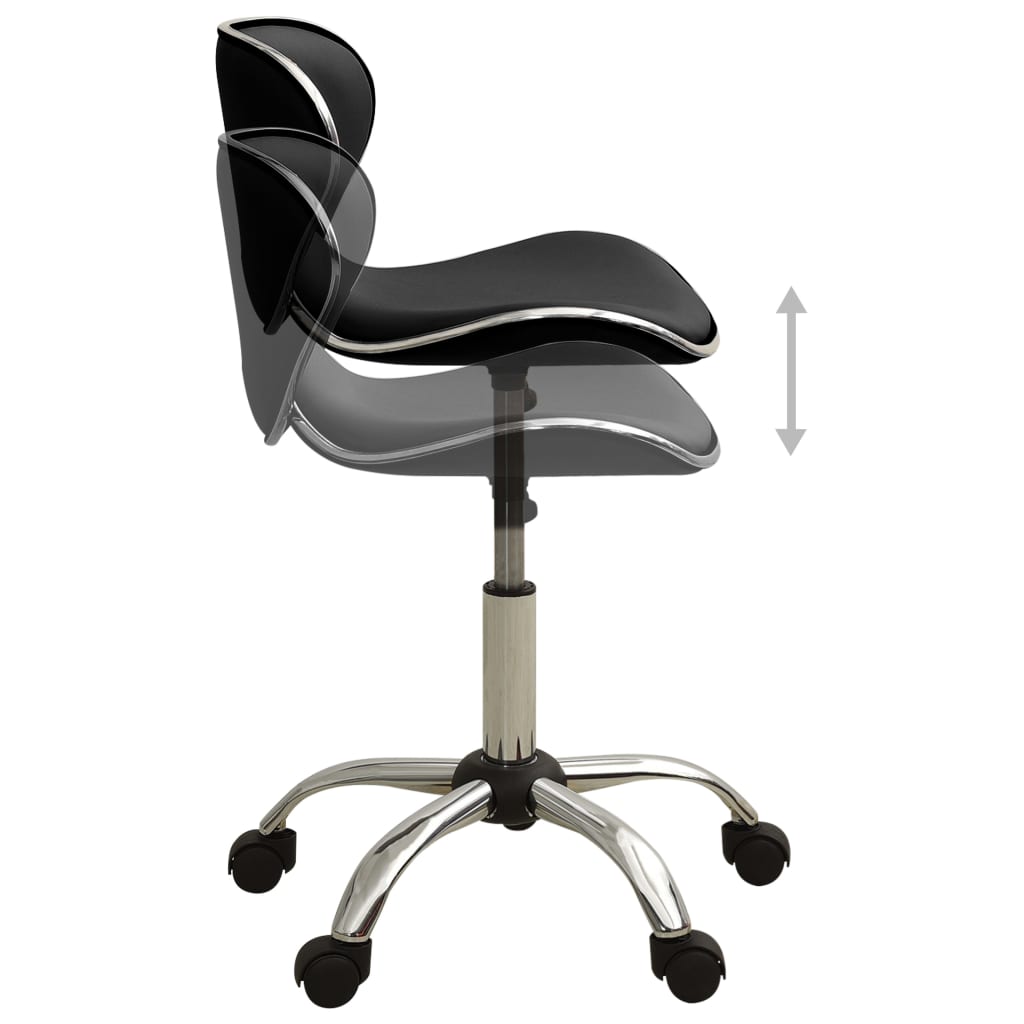 VidaXL salon skammel sort kunstlæder