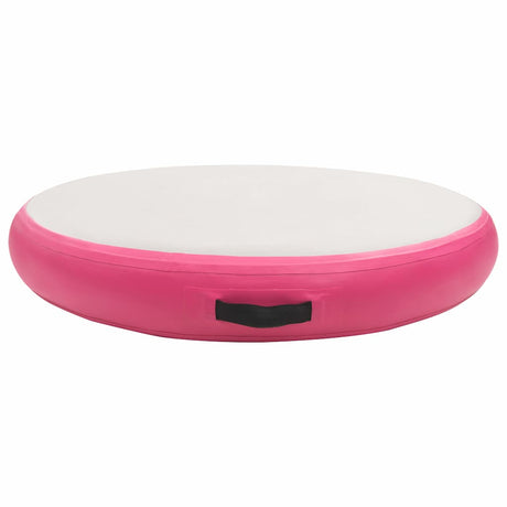 VidaXL gymnastikmåtte med pumpe oppustelig 100x100x15 cm PVC pink