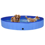 Vidaxl Dog Swimming Pool Sammenfoldelig 200x30 cm PVC Blue