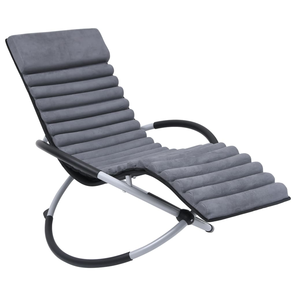 Vidaxl Lounger Cushion Suede Grey