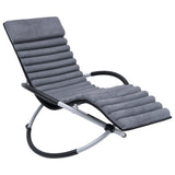 Vidaxl Lounger Cushion Suede Grey