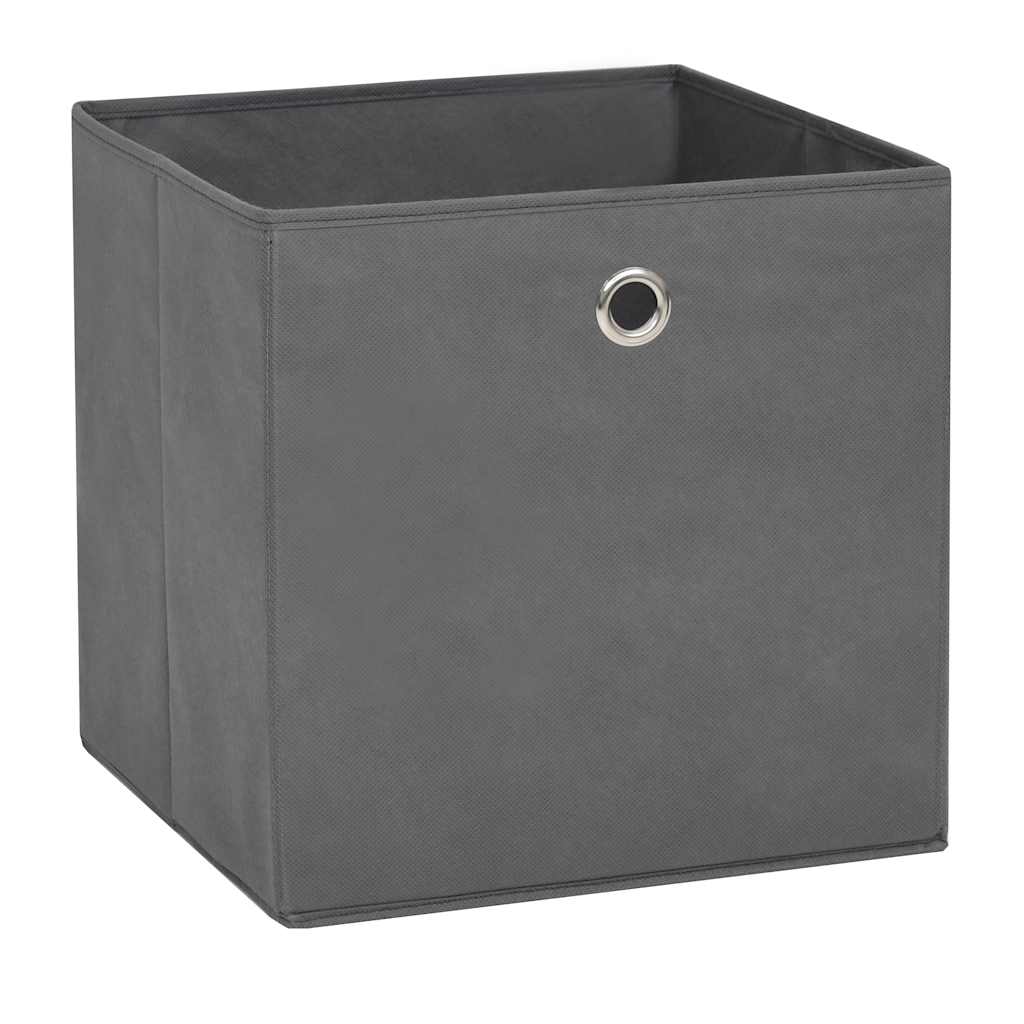 Vidaxl opbevaringsbokse 4 stk. 28x28x28 cm ikke -vævet stof grå