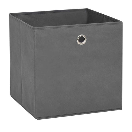 Vidaxl opbevaringsbokse 4 stk. 28x28x28 cm ikke -vævet stof grå