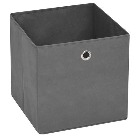 Vidaxl opbevaringsbokse 4 stk. 28x28x28 cm ikke -vævet stof grå