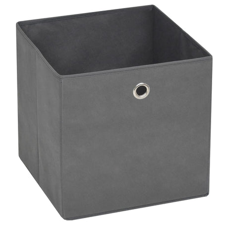 Vidaxl opbevaringsbokse 10 stk. 28x28x28 cm ikke -vævet stof grå