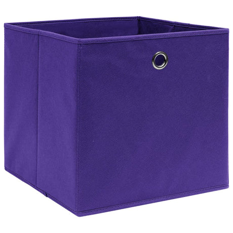 Vidaxl opbevaringsbokse 4 stk. 28x28x28 cm ikke -vævet stof lilla