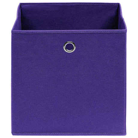 Vidaxl opbevaringsbokse 4 stk. 28x28x28 cm ikke -vævet stof lilla