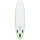 Vidaxl Stand Up Paddleboard Set Oppustelig grøn og hvid