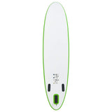 Vidaxl Stand Up Paddleboard Set Oppustelig grøn og hvid