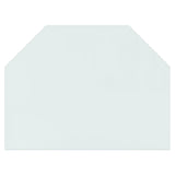 Vidaxl glasplade pejs hexagonal 80x60 cm
