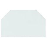 Vidaxl glasplade pejs hexagonal 100x60 cm