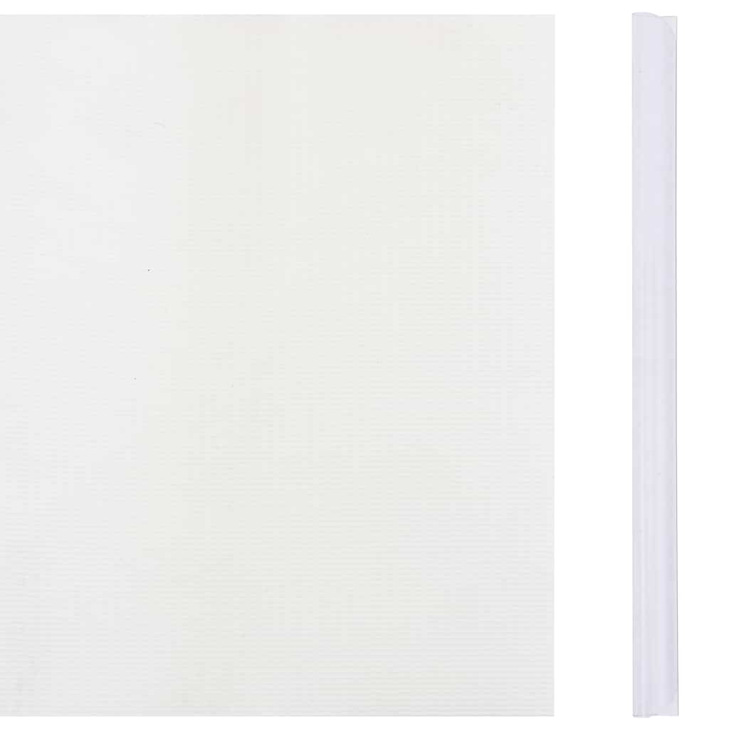 VidaXL haveskærm 35x0,19 m PVC hvid