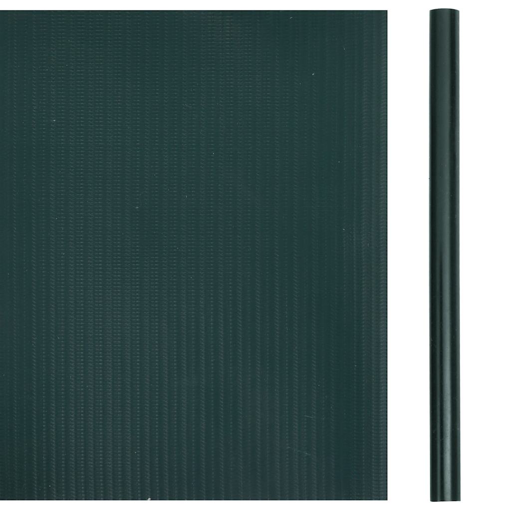 Vidaxl Haveskærm 35x0,19 m PVC Matgroen