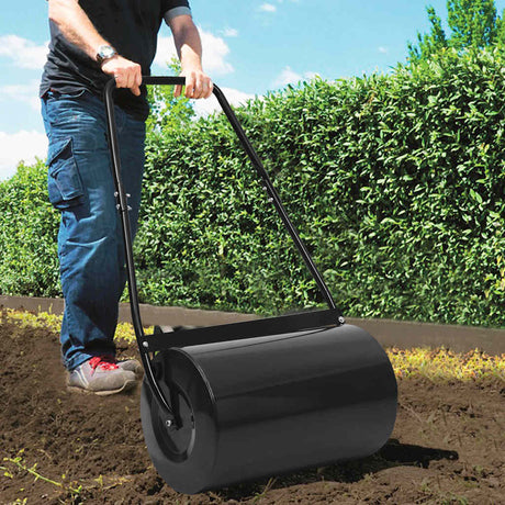 Vidaxl Lawn Roller 50 L 63 cm sort