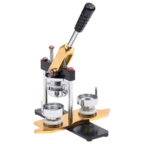 VidaXL knapmaskine roterende stanse med 500 stk knapdele 58 mm