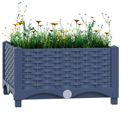 Vidaxl Planter hævede 40x40x23 cm polypropylen