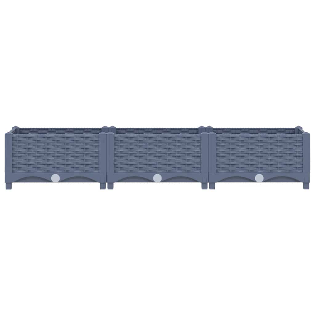 Vidaxl Planter hævede 120x40x23 cm polypropylen