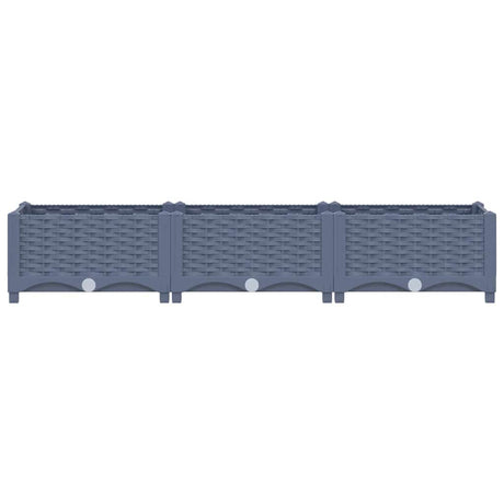 Vidaxl Planter hævede 120x40x23 cm polypropylen