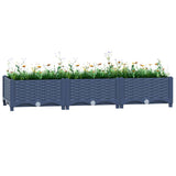 Vidaxl Planter hævede 120x40x23 cm polypropylen