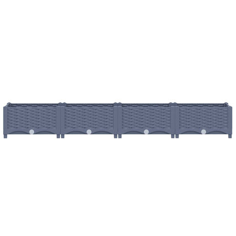 Vidaxl Planter hævet 160x40x23 cm polypropylen