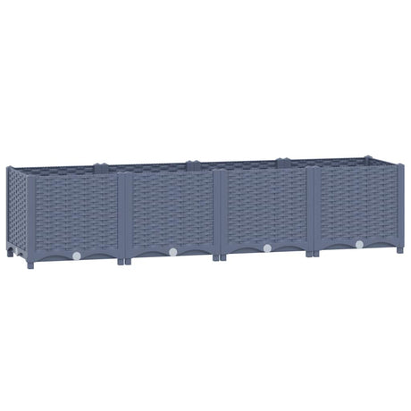 Vidaxl Planter hævet 160x40x38 cm polypropylen