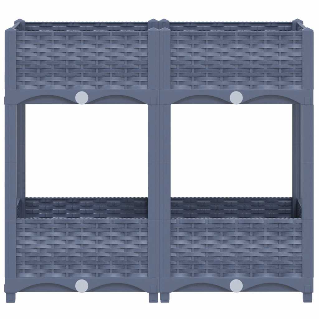 Vidaxl Planter hævede 80x40x71 cm polypropylen