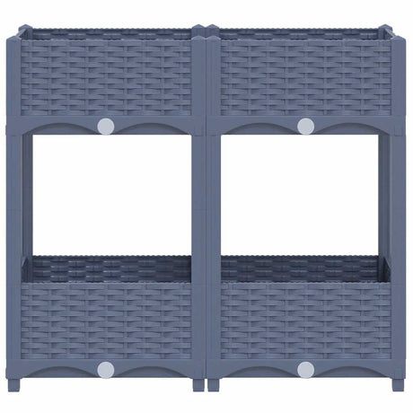 Vidaxl Planter hævede 80x40x71 cm polypropylen