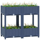 Vidaxl Planter hævede 80x40x71 cm polypropylen