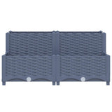 Vidaxl Planter hævede 80x80x38 cm polypropylen