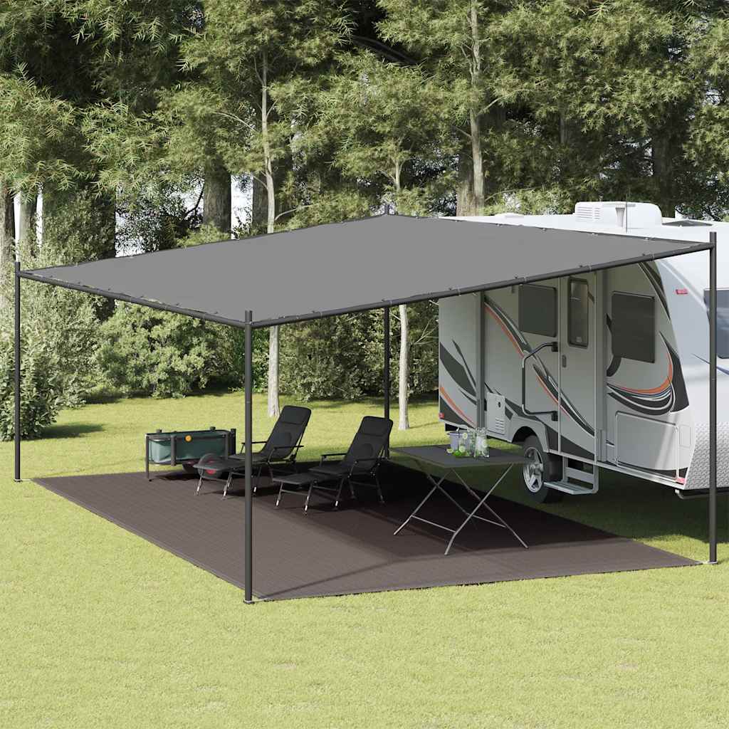 VidaXL telttæppe 400x800 cm HDPE antracit