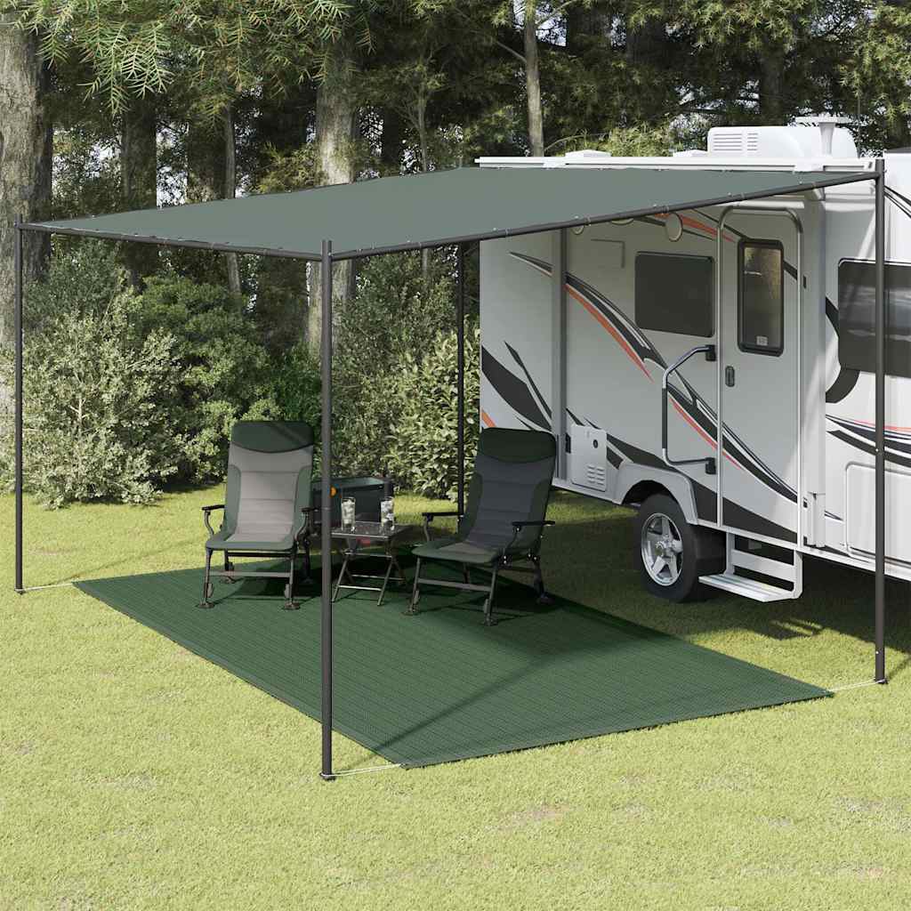 Vidaxl telt tæppe 200x400 cm mørkegrøn