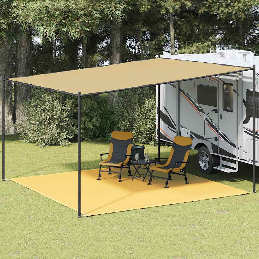 Vidaxl telt tæppe 400x400 cm beige