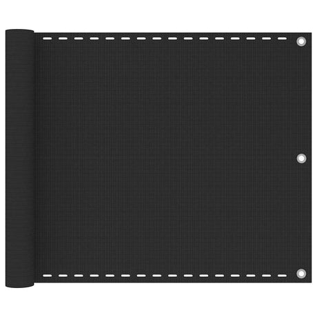 Vidaxl balkonskærm 75x500 cm HDPE antracit -farvet