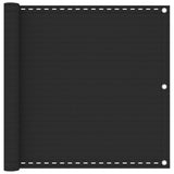 Vidaxl balkonskærm 90x300 cm HDPE antracit -farvet