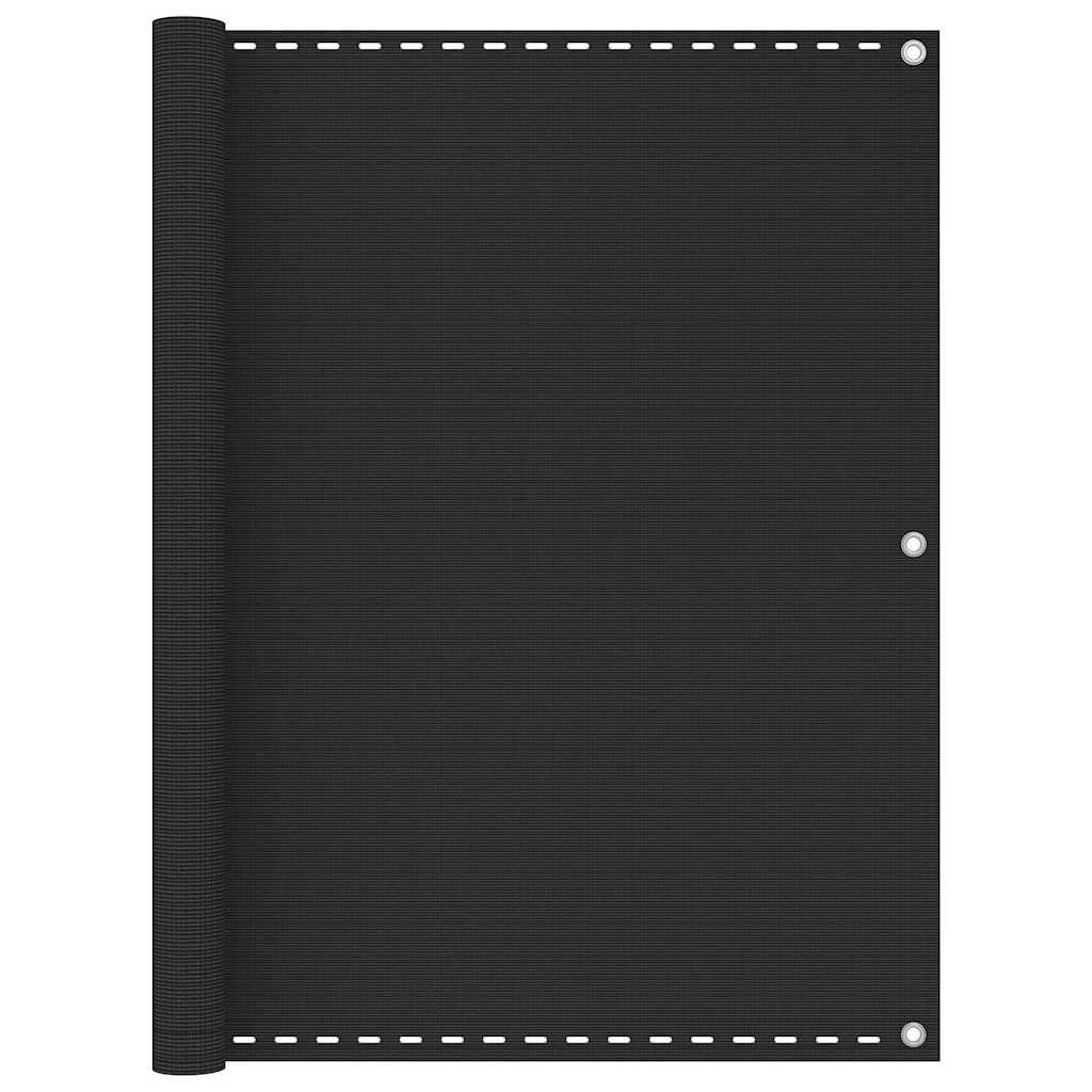 Vidaxl balkonskærm 120x400 cm HDPE antracit -farvet