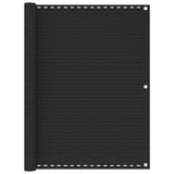 Vidaxl balkonskærm 120x600 cm HDPE antracit -farvet