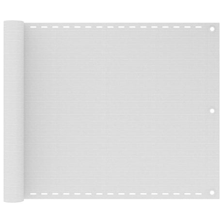 Vidaxl balkonskærm 75x300 cm HDPE White