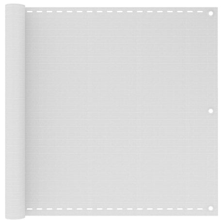 Vidaxl balkonskærm 90x500 cm HDPE White