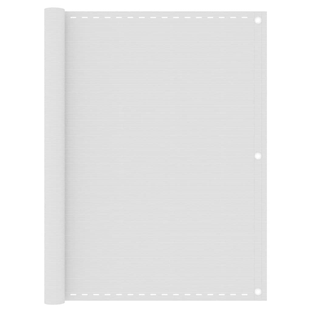 Vidaxl balkonskærm 120x500 cm HDPE White