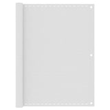 Vidaxl balkonskærm 120x500 cm HDPE White