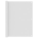 Vidaxl balkonskærm 120x600 cm HDPE White