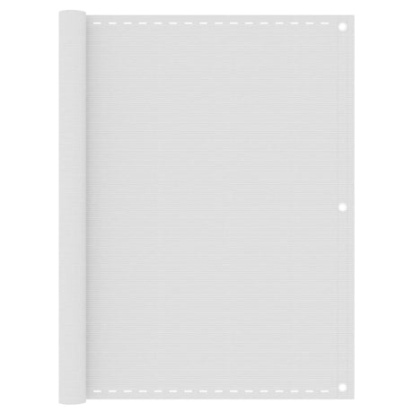 Vidaxl balkonskærm 120x600 cm HDPE White