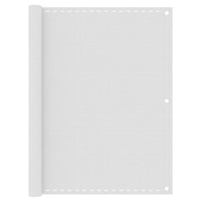 Vidaxl balkonskærm 120x600 cm HDPE White