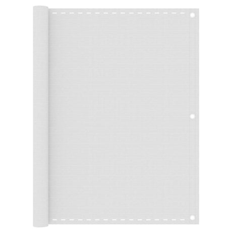 Vidaxl balkonskærm 120x600 cm HDPE White
